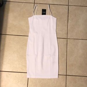 White bodycon dress